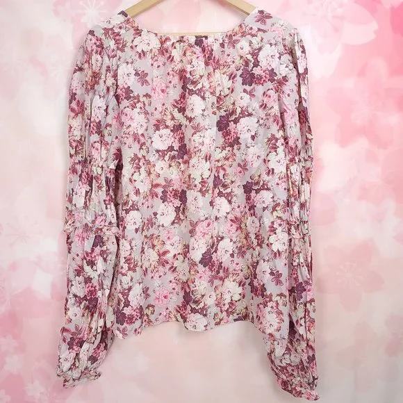 For Love & Lemons Eclipse Blouse in Country Floral NEW Cottagecore Size Large - Picture 5 of 13